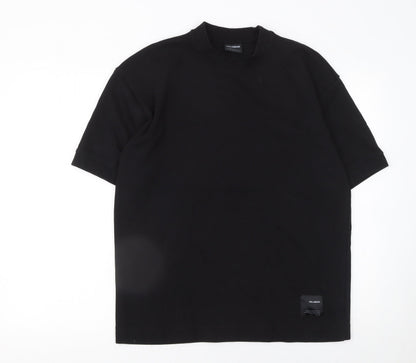 Mens UK Size S Pull&Bear Black  T-Shirt