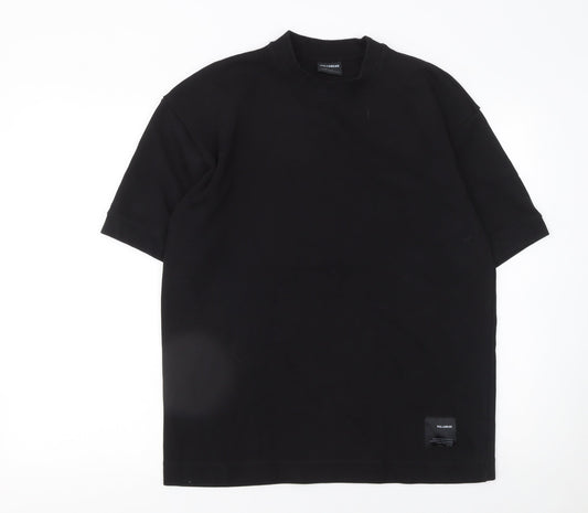 Mens UK Size S Pull&Bear Black  T-Shirt
