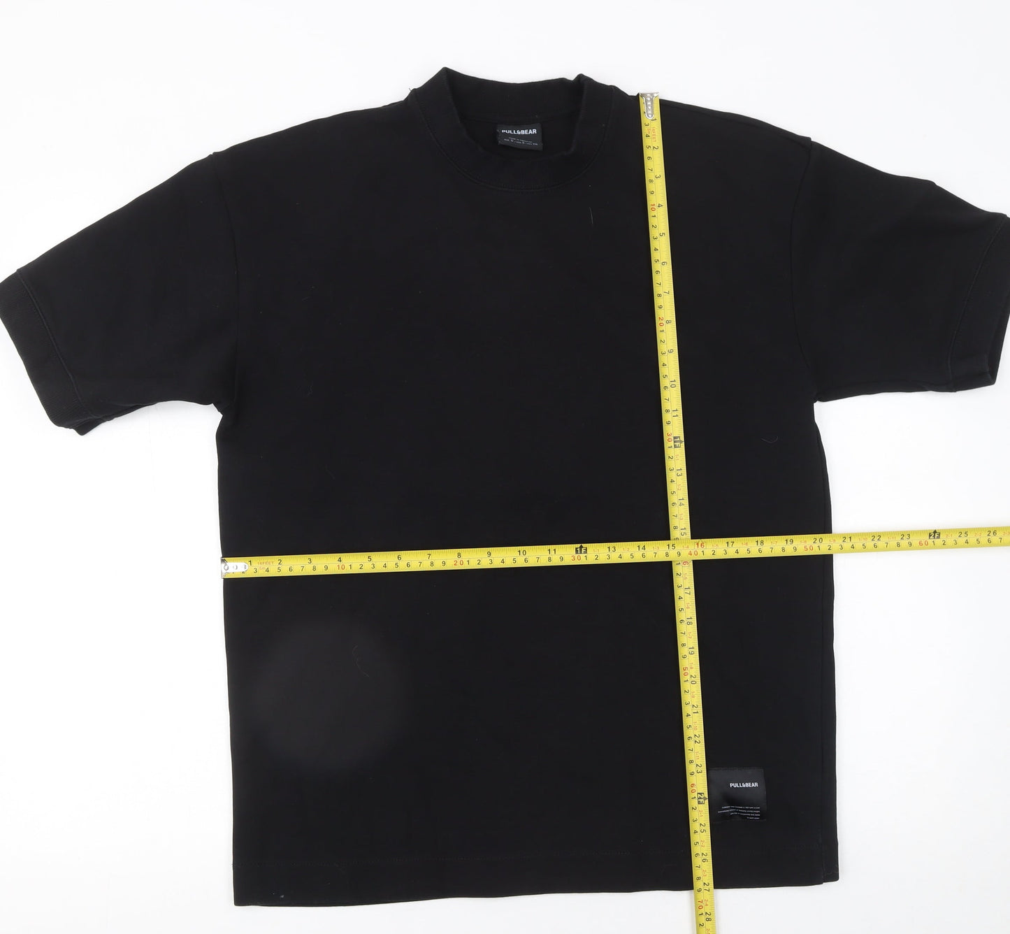 Mens UK Size S Pull&Bear Black  T-Shirt