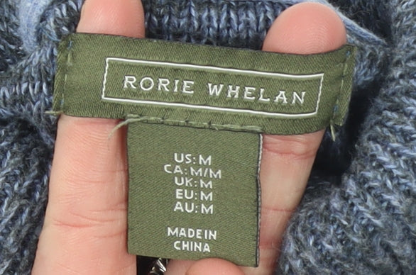 Womens UK Size M Rorie Whelan Blue Pullover Jumper