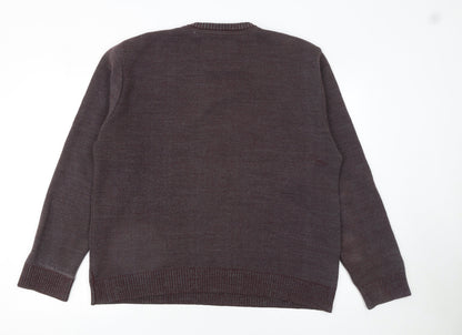 Mens UK Size XL Daniel Grahame Drifter Brown Pullover Jumper