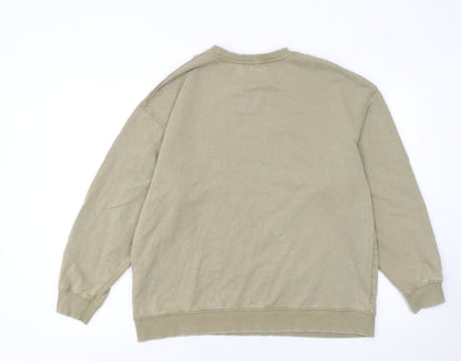 Womens UK Size S Zara Beige Pullover Sweatshirt