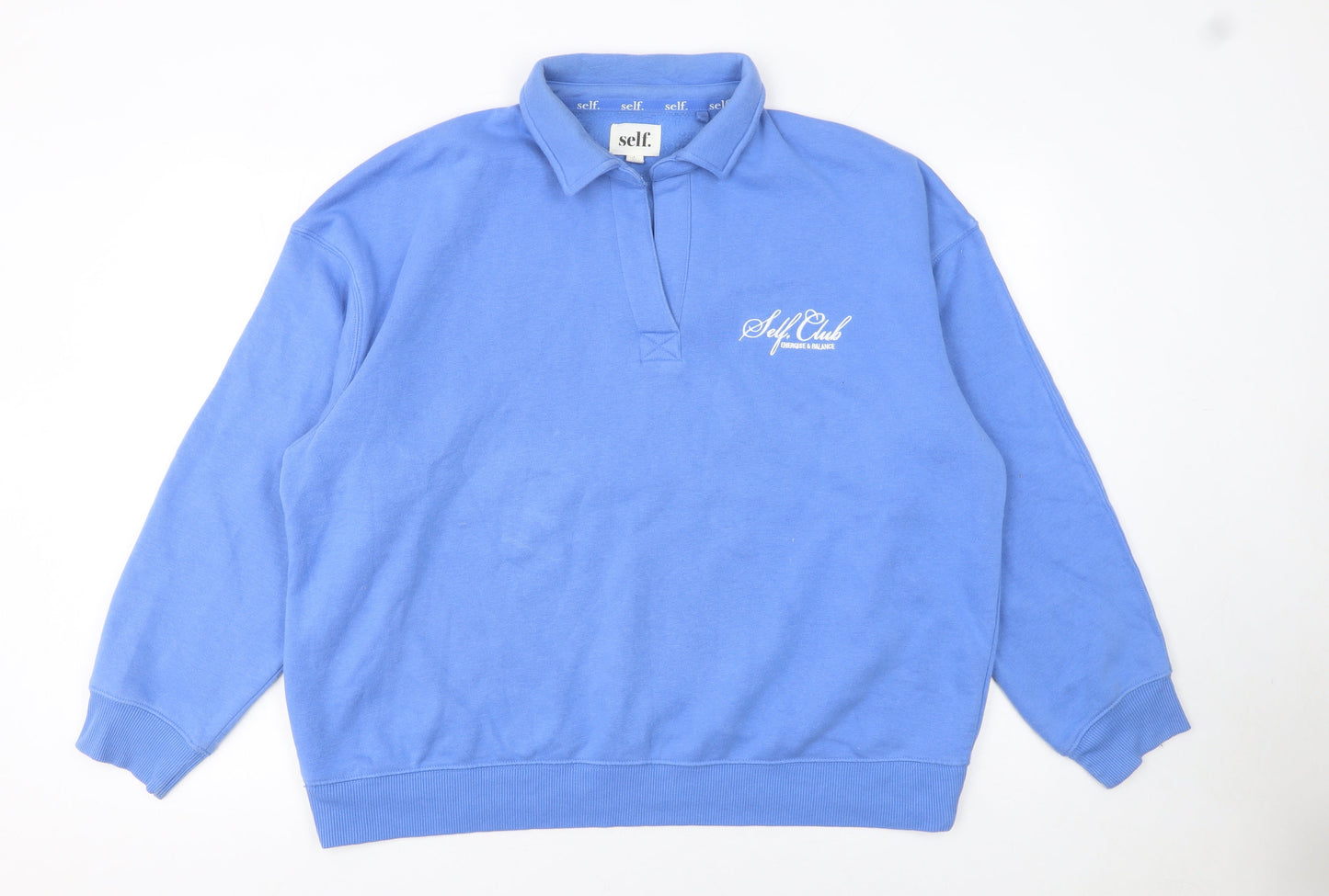 Womens UK Size L NEXT Blue Pullover Sweatshirt