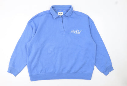 Womens UK Size L NEXT Blue Pullover Sweatshirt