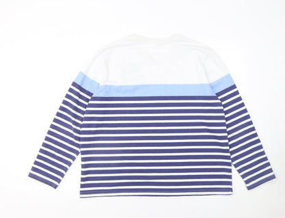 Womens UK Size L Damart Blue Basic T-Shirt
