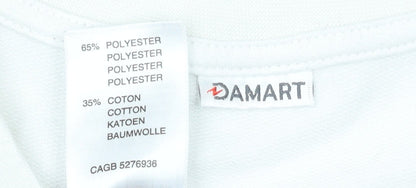 Womens UK Size L Damart Blue Basic T-Shirt