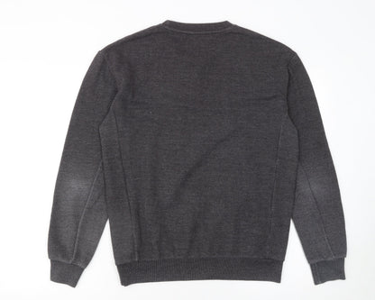 Mens UK Size M Zara Grey Pullover Jumper
