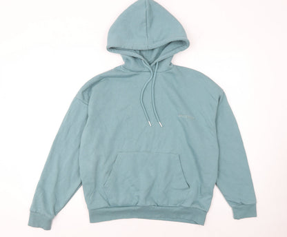 Womens UK Size XS Boohoo Blue Pullover Hoodie