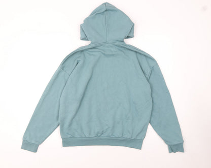 Womens UK Size XS Boohoo Blue Pullover Hoodie