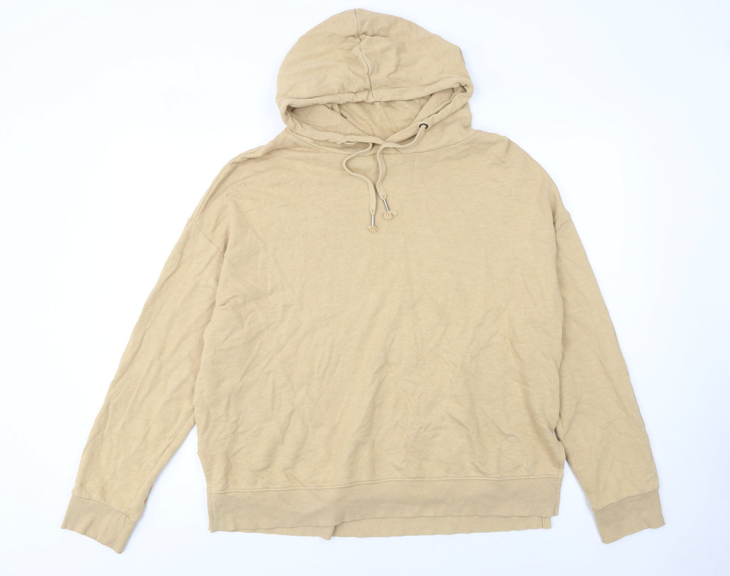 Womens UK Size L NEXT Beige Pullover Hoodie