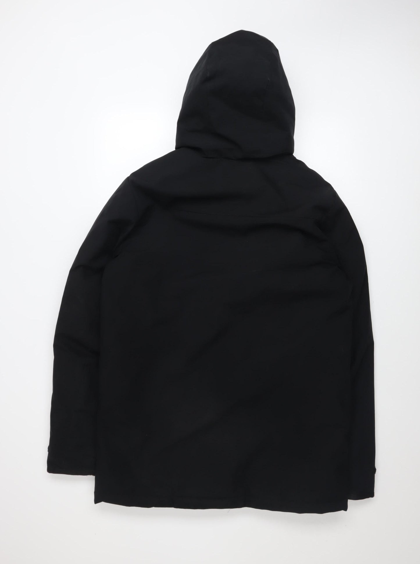 Mens UK Size XS George Black Parka Coat