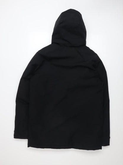 Mens UK Size XS George Black Parka Coat