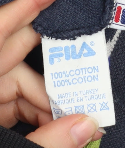 Mens UK Size L FILA 100% Cotton Polo Shirt