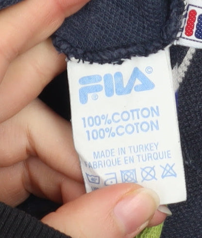 Mens UK Size L FILA 100% Cotton Polo Shirt
