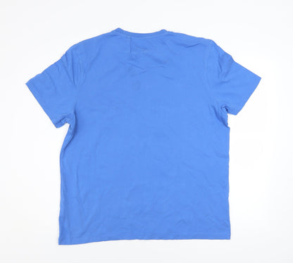 Mens UK Size L Rick and Morty Blue  T-Shirt