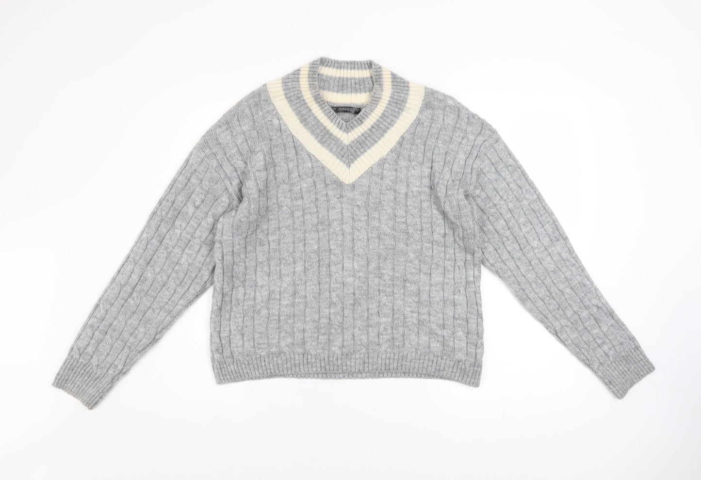 Womens UK Size S Dunnes Stores Grey Pullover Jumper