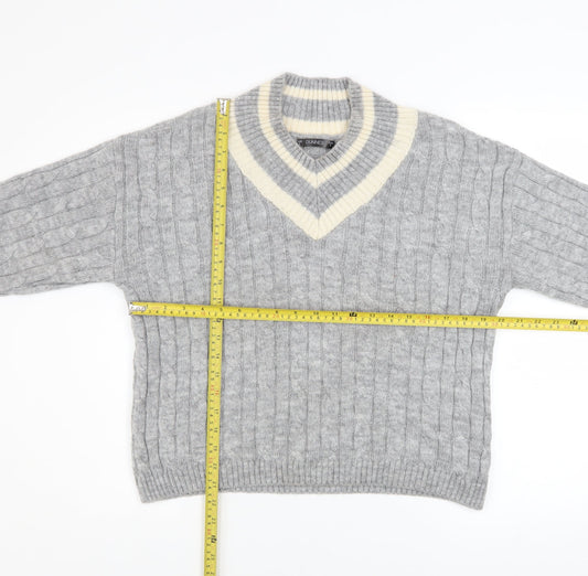 Womens UK Size S Dunnes Stores Grey Pullover Jumper