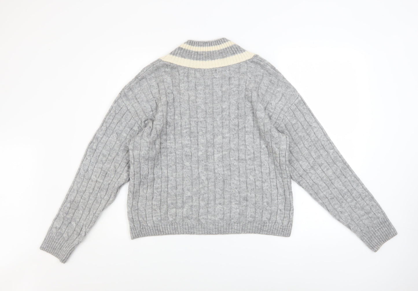 Womens UK Size S Dunnes Stores Grey Pullover Jumper