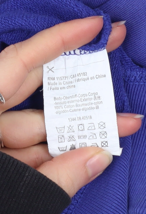 Womens UK Size 14 Scotch Master Brand Blue Pullover Sweatshirt