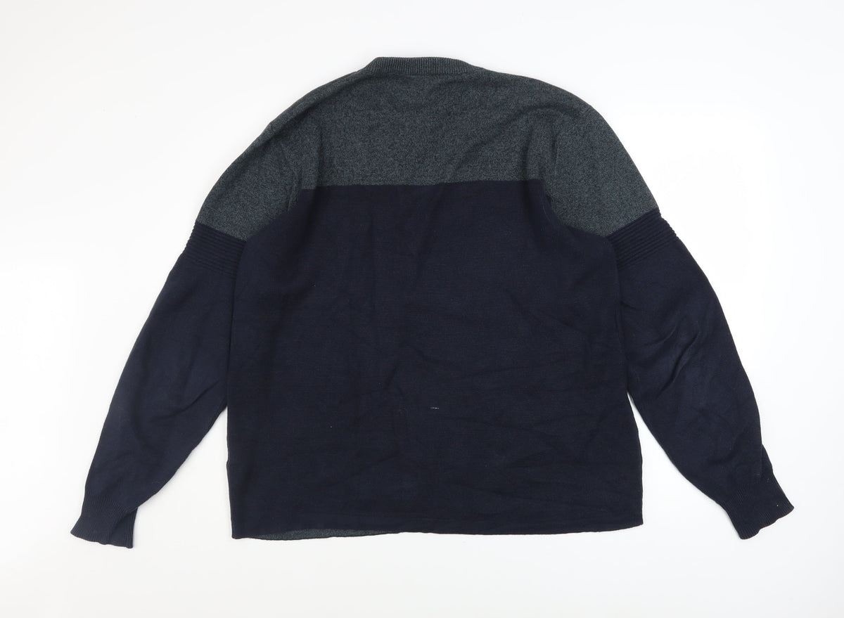 Mens UK Size L Diesel Blue Pullover Jumper
