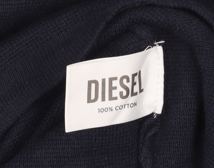 Mens UK Size L Diesel Blue Pullover Jumper