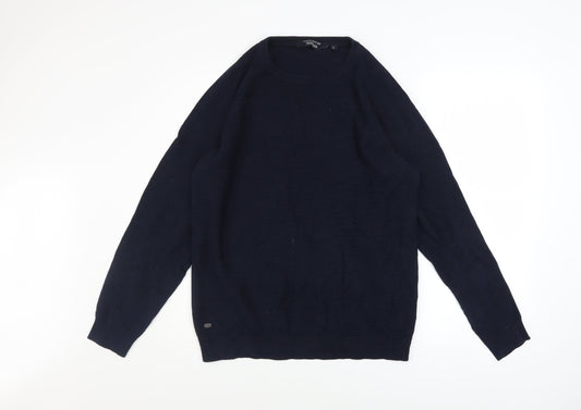 Mens UK Size L Kensington Eastside Blue Pullover Jumper