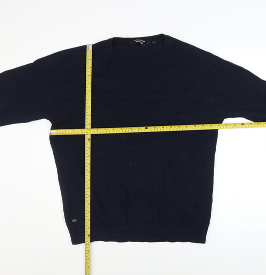 Mens UK Size L Kensington Eastside Blue Pullover Jumper