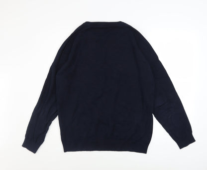 Mens UK Size L Kensington Eastside Blue Pullover Jumper