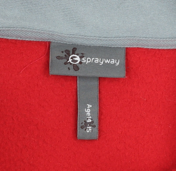 Boys UK Size 4-5 Years Sprayway Red Basic Jacket