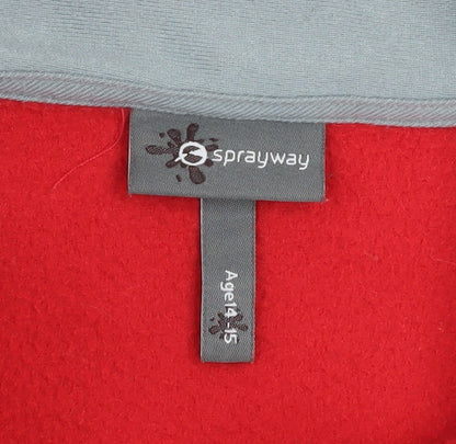 Boys UK Size 4-5 Years Sprayway Red Basic Jacket