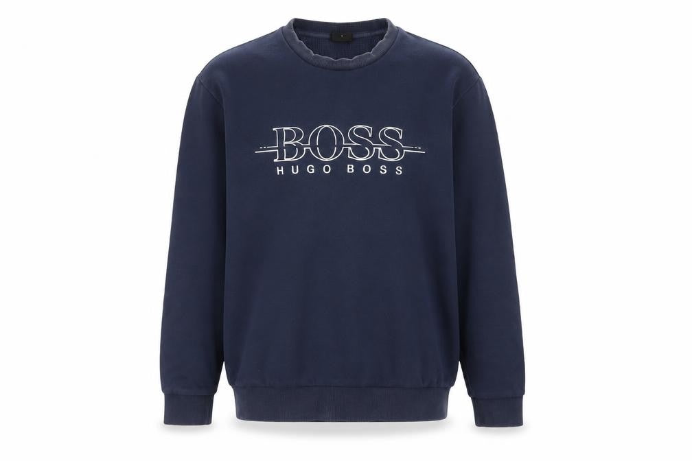 Mens UK Size XL HUGO BOSS Blue Pullover Sweatshirt