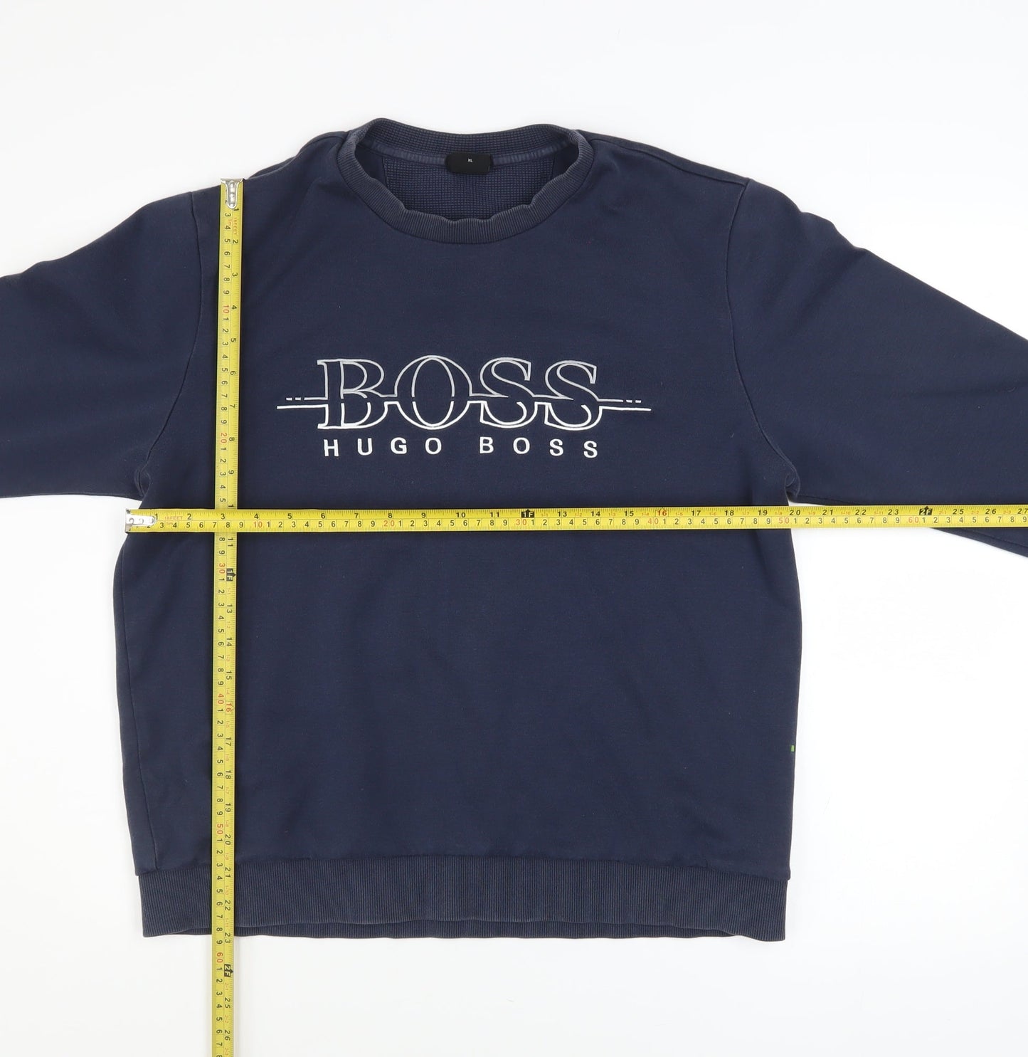 Mens UK Size XL HUGO BOSS Blue Pullover Sweatshirt