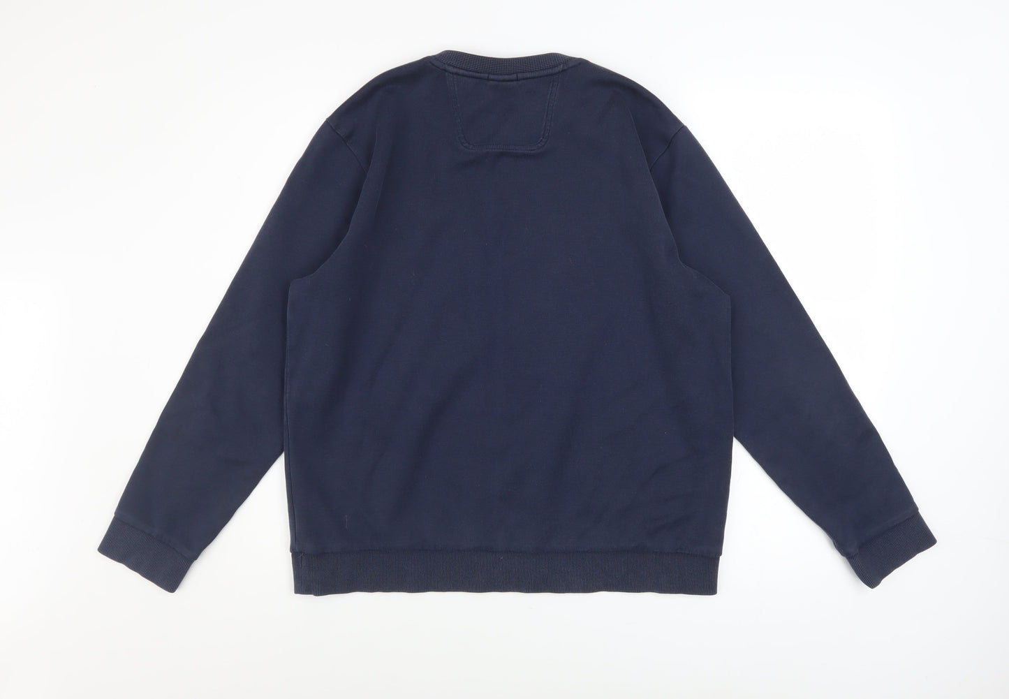 Mens UK Size XL HUGO BOSS Blue Pullover Sweatshirt