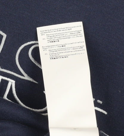 Mens UK Size XL HUGO BOSS Blue Pullover Sweatshirt