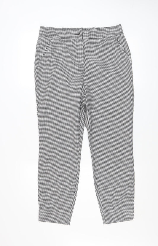 Womens UK Size 12 Et Vous Slim Fit Workwear Business Casual Black Trousers