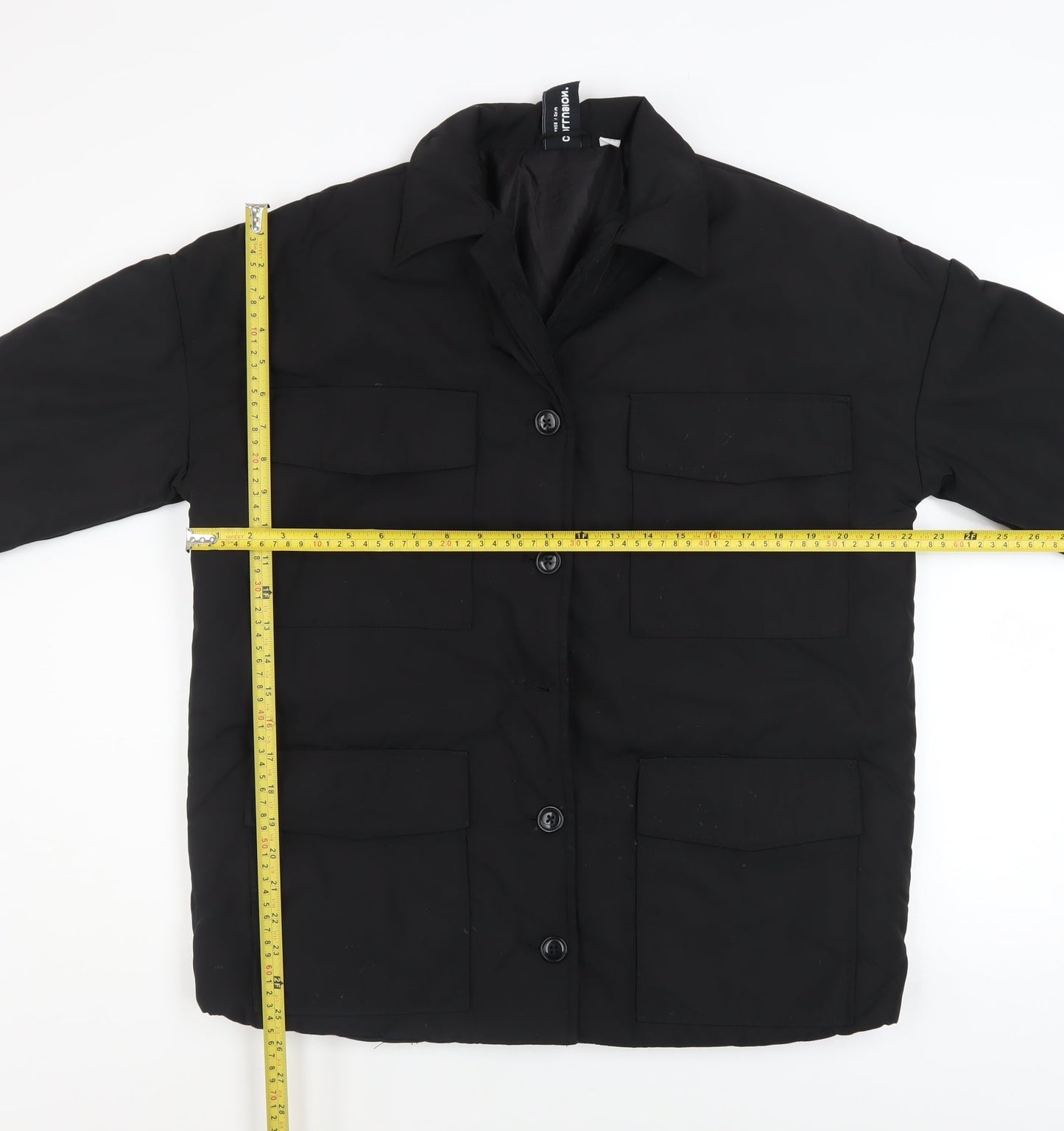 Womens UK Size 4 COLLUSION Black Basic Jacket