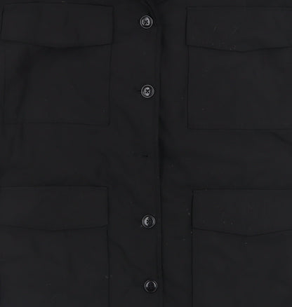 Womens UK Size 4 COLLUSION Black Basic Jacket