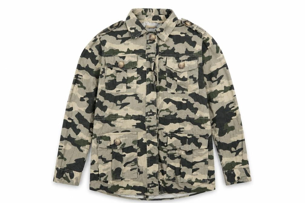 Womens UK Size M River Island Green Military Jacket