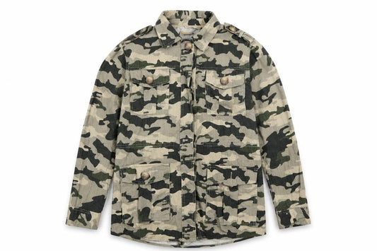 Womens UK Size M River Island Green Military Jacket