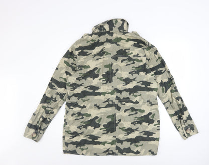 Womens UK Size M River Island Green Military Jacket