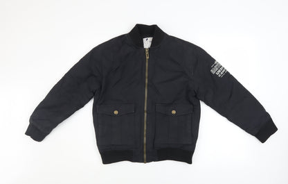 Boys UK Size 12 Years Gémo Black Bomber Jacket