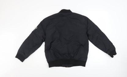 Boys UK Size 12 Years Gémo Black Bomber Jacket
