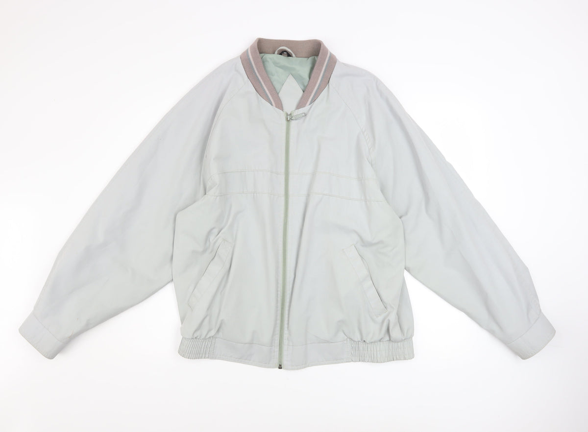 Mens UK Size 38 C&A Grey Bomber Jacket