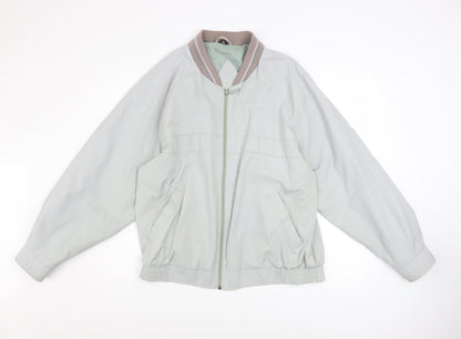 Mens UK Size 38 C&A Grey Bomber Jacket