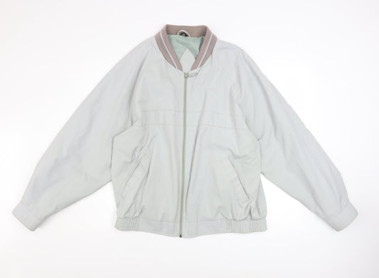 Mens UK Size 38 C&A Grey Bomber Jacket