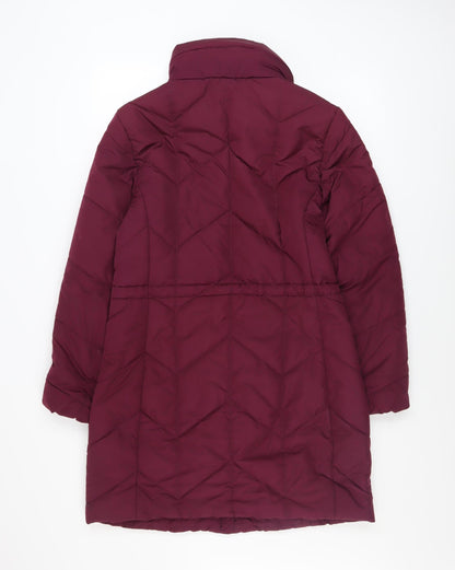 Womens UK Size 10 Marks and Spencer Red Puffer Jacket