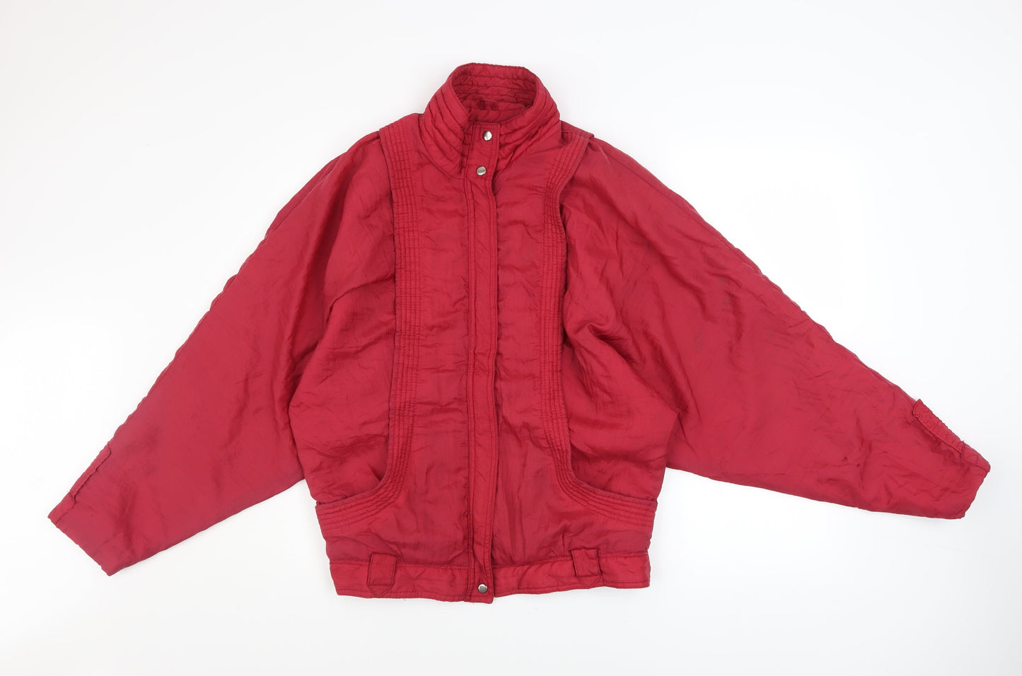 Girl Designed by Paris Women's Red Bomber Jacket Size 14 Vintage