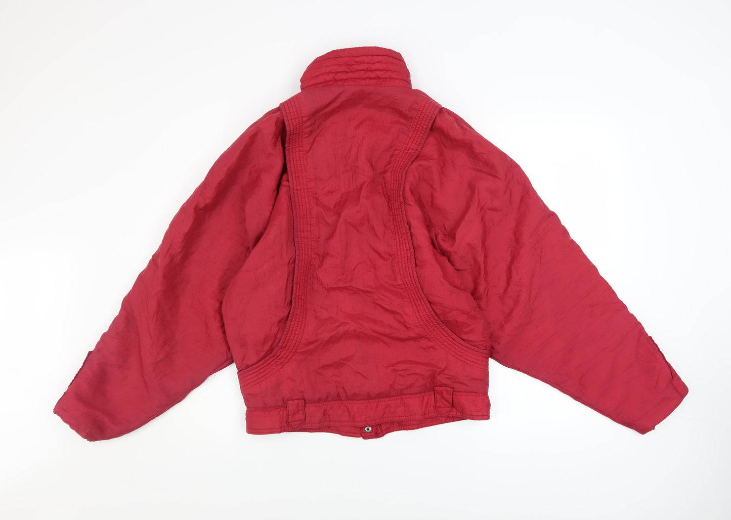 Girl Designed by Paris Women's Red Bomber Jacket Size 14 Vintage