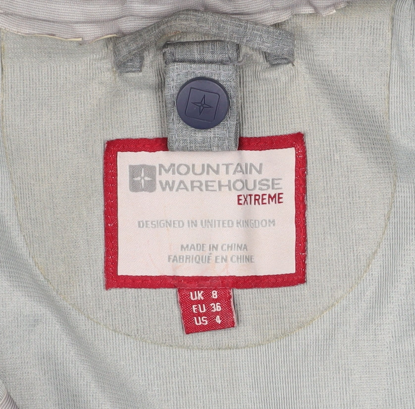 Womens UK Size 8 Mountain Warehouse Grey 3-in-1 Jacket