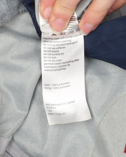 Womens UK Size 8 Mountain Warehouse Grey 3-in-1 Jacket